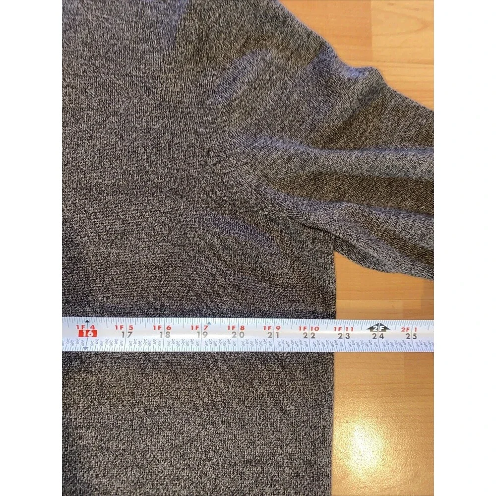 Banana Republic Brown Charcoal Gray Silk Cashmere Blend Lightweight Sweater - XL